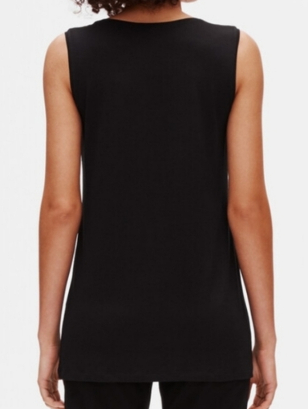 EILEEN FISHER  Sleeveless Tank Top In Black Size Large - Picture 2 of 11